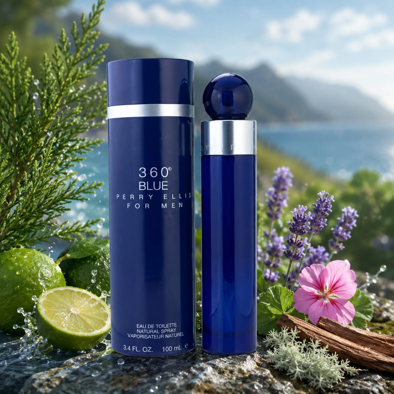 360° Blue For Men Perry Ellis