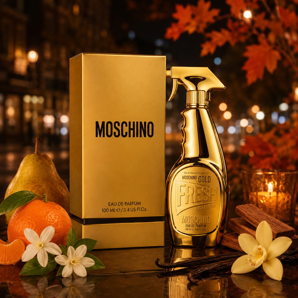 Gold Fresh Couture Moschino